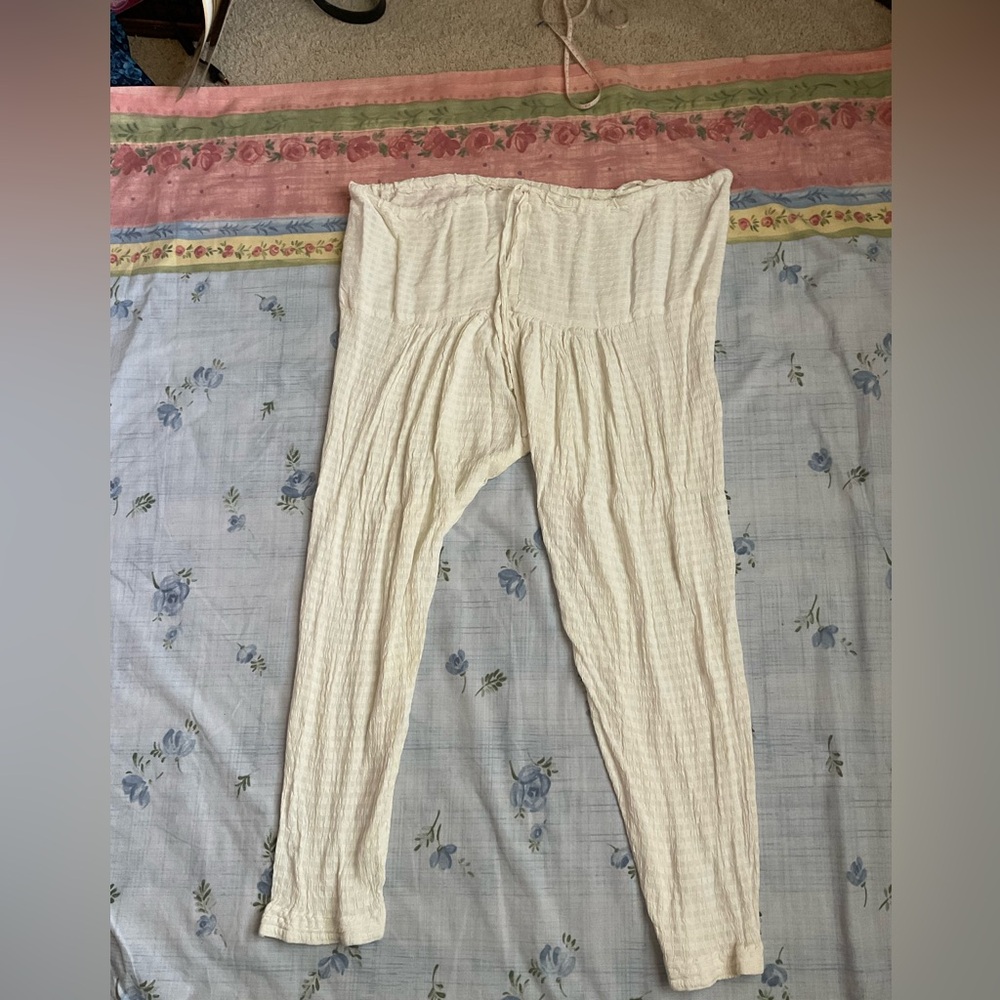 White Ribbed Salwar - Picture 6 of 7
